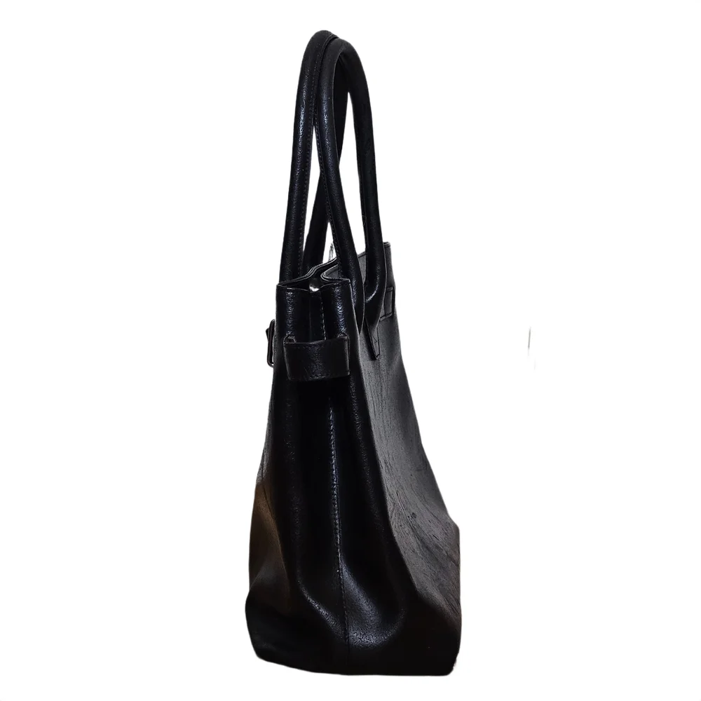Furla Black Leather Tote – Distressed & Still Stunning - Picture 12 of 16